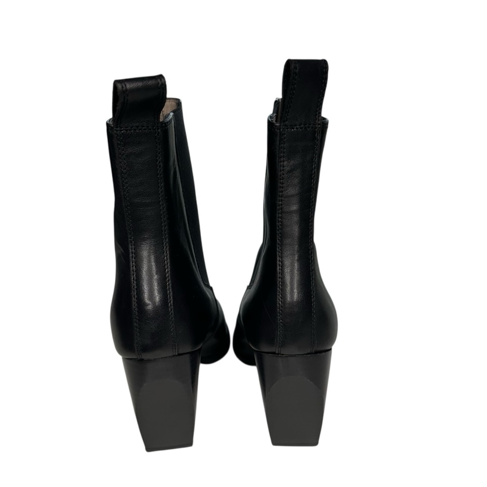 All Saints Womens Ria Point Toe Black Leather Block Heel Ankle Boot. 39/9 - Picture 8 of 13